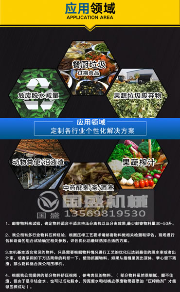 螺旋壓榨機應(yīng)用范圍 螺旋壓榨機應(yīng)用范圍
